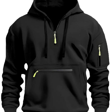 2025 Cross-Border Autumn and Winter New Velvet Sweatshirt European and American Sports Casual Zipper Hoodie Sweatshirt Jacket Top