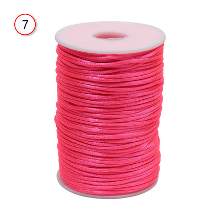 Chinese knot braided rope diy handmade line 7 Jade line jewelry accessories No. 5 South Korea red rope factory in stock wholesale