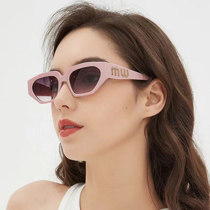 American New Style Sunglasses European and American Ins Internet Popular Punk Hip Hop Sunglasses Round Face Men and Women Retro Fashionable Sunglasses