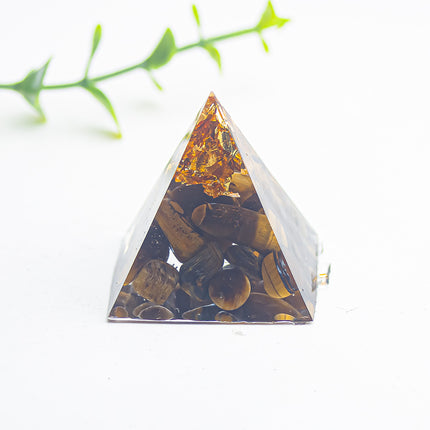 Foreign Trade Amazon Natural Crystal Gravel Glue 3cm Pyramid Home Office Desk Decoration Ornaments Raw Ore