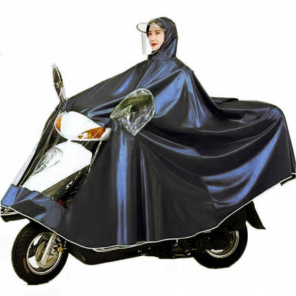 Raincoat Electric Battery Motorcycle Men's and Women's Thickened Double Super Large Long Full Body Rainstorm Protection Poncho Foot Covering