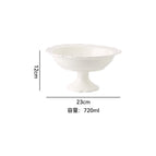 9 inch fruit plate combination white