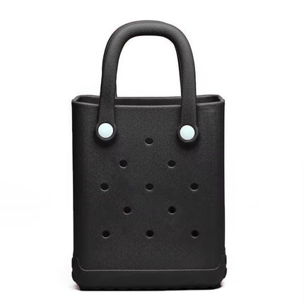 New Satchel Hot-Selling Silicone Hole Bag Cute Ins Style Mobile Phone Hole Bag DIY Decorative Piece Silicone Bag