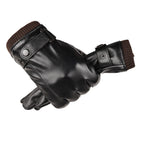 Touch screen men's brown single-line mouth model / One size fits all
