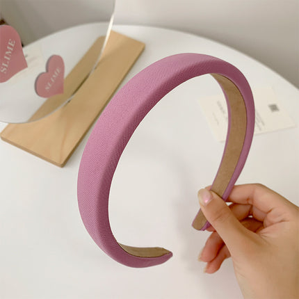 Trendy Candy-Colored Headbands Dopamine Sweet Headbands Face Washing Hair Bands Women Solid Color Fresh Style Wholesale