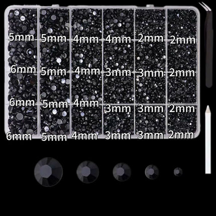 24 grid cartoon nail accessories mix cute cookies donuts candy nail accessories diy handmade material box