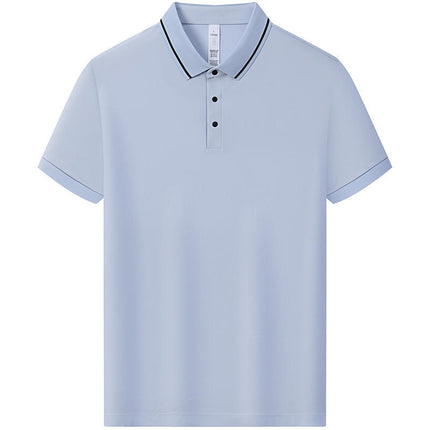 165 grams of ice-sensitive breathable dynamic pearls POLO shirt overalls short sleeve lapel diy group company factory clothing tooling
