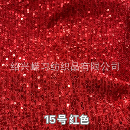3mm straight sequins embroidered stretch mesh vertical embroidered beads fabric dress wedding dress stage clothing fabric wholesale
