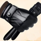 Touch screen men's three-line brown mouth / One size fits all