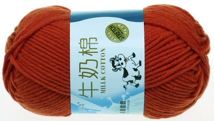 Five-Strand Milk Cotton Wool Ball Wholesale Medium Thick Thread Crochet Doll Shoes Scarf Handmade DIY Knitting Material Package