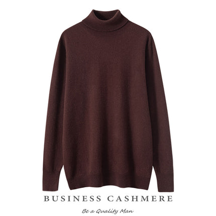 Cashmere High Collar Sweater Men / Pull Col Haut Cachemire Homme
