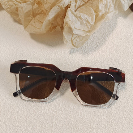 Champagne Color Sunglasses UV-resistant Sunglasses 2025 New Cross-border Trendy Men's and Women's Sunglasses