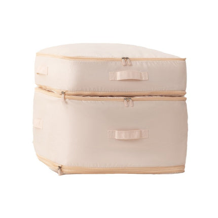 New satin duvet storage bag large fabric compressed quilt organizing storage bag moving storage bag