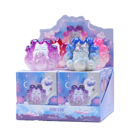 Dahuang nine-tailed fox (with lights) blind box creative tide play desktop small ornaments girlfriends girl heart birthday gift wholesale