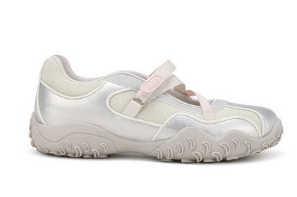 Cowhide Leather Wave Crescent Original 5cm Thick-Soled Functional Sports Ballet Shoes Women's Mary Jane Shoes
