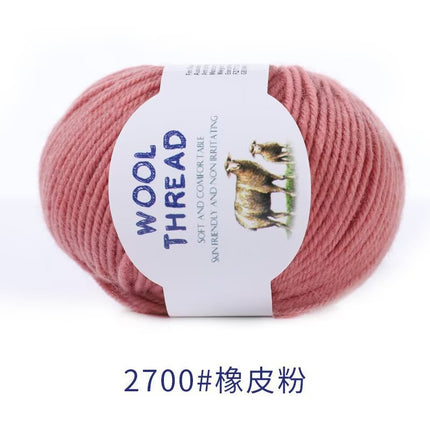 Cross-Border Wholesale Merino Wool Thread Handmade Stick Needle Hand Knitted Sweater Wool Pants Jacket Hat Scarf Shawl Thread