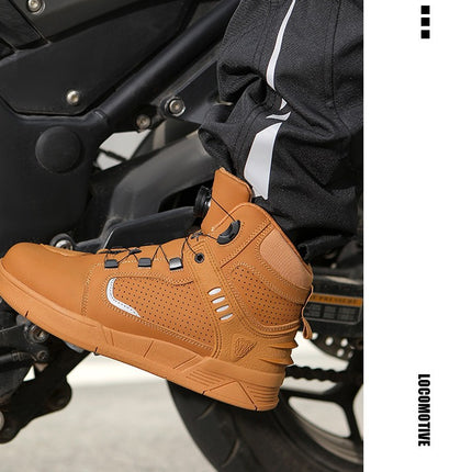 JG WOLVES/Nine Wolf Riding Shoes Motorcycle Boots Four Seasons Motorcycle Breathable Knight Equipment Commuter Racing Shoes