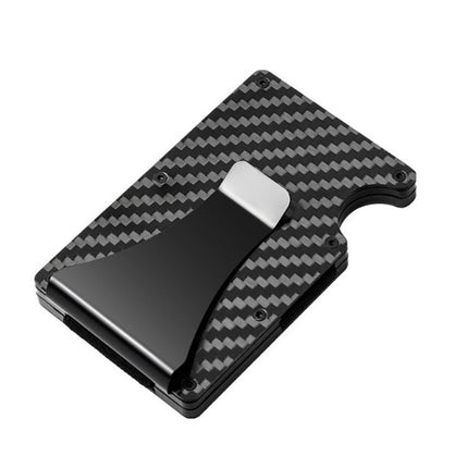 RFID Credit Card Holder Carbon Fiber Card Holder Anti-degaussing Men's Multifunctional Wallet Card Holder Card Holder Anti-theft Box