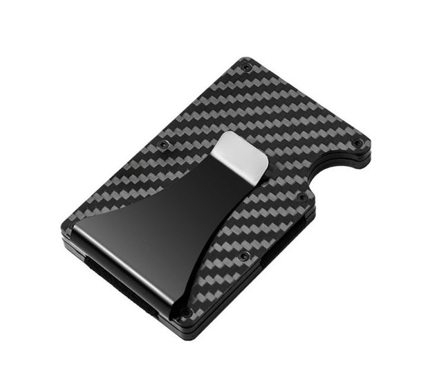 RFID Credit Card Holder Carbon Fiber Card Holder Anti-degaussing Men's Multifunctional Wallet Card Holder Card Holder Anti-theft Box