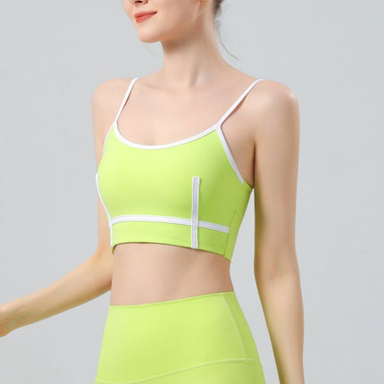 European and American Foreign Trade Cross-border Fashion Beauty Vest Sling Chest Mat Yoga Clothing suit Women's Sports Bra Underwear Fitness Pants