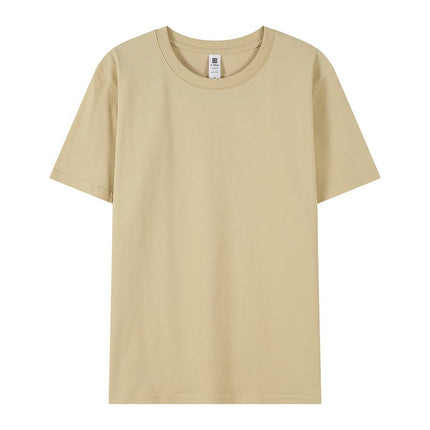 New 2025 Spring Men's and Women's T-Shirts DIY Printed Pullover Short-Sleeved Fashionable Round-Neck Casual Advertising Shirts Group Uniforms