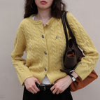 Creamy yellow cardigan / One size fits all