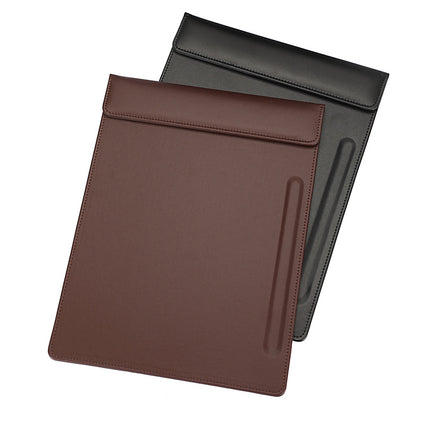 Wholesale a4 business leather meeting signing tablet clip hotel contract signature document magnetic Menu Pad clip