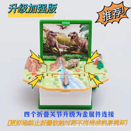 Children's Christmas Gift Stereo 3D Folding Bomb Book Santa Chalet Keychain Schoolbag Pendant Toy