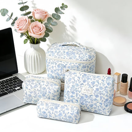 Large-Capacity Partitioned Makeup Bag, High-End Portable Storage Bag, Wholesale in Stock, Exclusively for Cross-Border Sales, Supports Labeling and Dropshipping