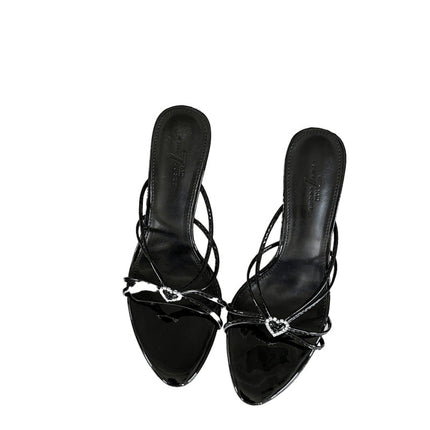 2025 European and American New Fashion Stiletto High Heels, French Fashion Sexy Open-Toe Women's Sandals