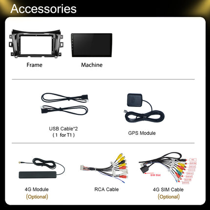 Suitable for 15-17 Nissan NP300 car GPS Android navigator Bluetooth reversing image player
