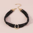Black multi-layered pearls