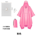 Polyester taffeta 210t (pink pocket style) / One Size