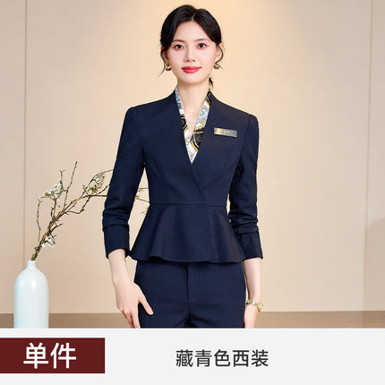 Business attire suit female temperament sales department tooling hotel front desk work clothes beautician jewelry store work clothes autumn