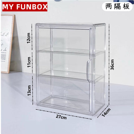 Blind Box Storage Display Box Bubble Mart Labubu Figure Storage Desktop Dust-Proof Transparent Acrylic Display Cabinet