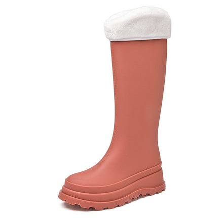 Korean-Made Single-Layer Russian Cross-Border Fashion High-Top Women's Rain Boots, Non-Slip Waterproof Rubber Shoes, Versatile New Style