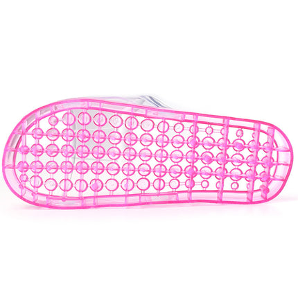 Bath Slippers Massage Plastic Hollow Leakage Bathroom Slippers Women's Summer Indoor Men's Autumn Household Massage Slippers
