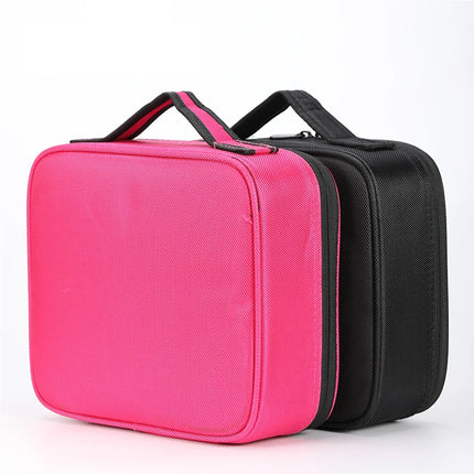 Decemars Multifunctional Storage Cosmetic Bag with Free Space Division, Large Portable Multi-Layer Removable Partition Bag