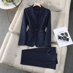 8658 blue suit + pants / S