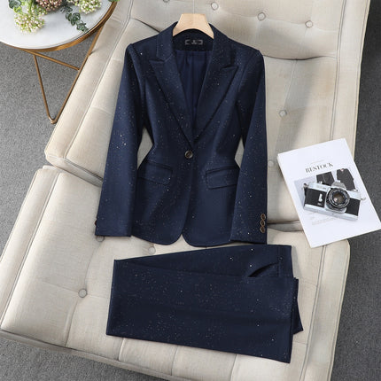 White Suit Set for Women, New Spring and Autumn Style, Cross-Border Elegant Goddess Style, Professional Attire with a High-End Feel, Casual Suit, Formal Wear