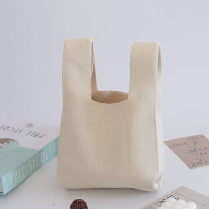 Knitted Tote Bag Floral / Sac Tote Tricot Floral