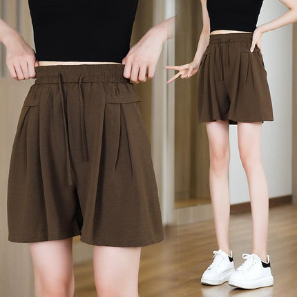 Dipped 2024 New Women's Clothing Spring and Summer Casual High-end Slim Ice Silk Small Yamamoto Wide Legs Casual