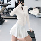 Ivory white - waist slimming / S