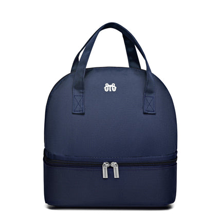 Double Lunch Box Handbag Japanese Picnic Bag Split Cosmetic Bag Aluminum Foil Insulation Bag Lunch Bag