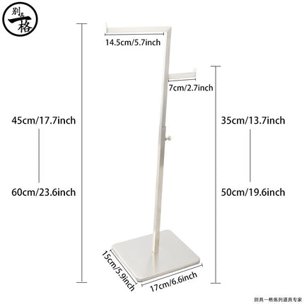 Cross-Border Exclusive Supply of Stainless Steel Bag Racks, Bag Display Racks, Bag Supports, Bag Racks for Stores, Adjustable Handbag Stands