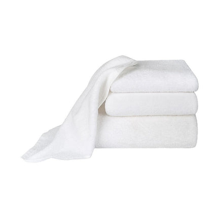 Cross-Border Overseas High-End Hotel Pure Cotton Bath Towel, Cotton Towel Set, Square Towel, Face Towel, White Printed Logo Manufacturer