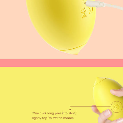 Lemon Vibrator Sucking G-Spot Clitoral Stimulator Vibrating Massger 10 Modes Silicone Dildo Clitoral Sucker Sex Toy For Women