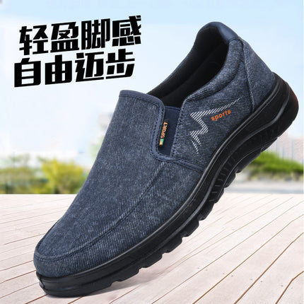 Spring and Autumn New Men's Casual Single-layer Shoes Light Sole Old Beijing Men's Cloth Shoes Outdoor Breathable Shoes