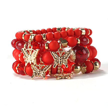European and American Cross-Border Hot-Selling New Bohemian Bracelets Creative Tassel Multi-Layer Beaded Bracelets Fashion Jewelry