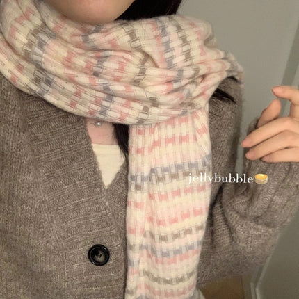 Cross-Border Scarf New Imitation Cashmere Scarf for Women Autumn and Winter Thickened Warm Shawl Solid Color Student Scarf for Men Wholesale